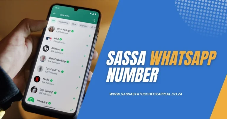 SASSA WhatsApp Number For R350 Grants 2024